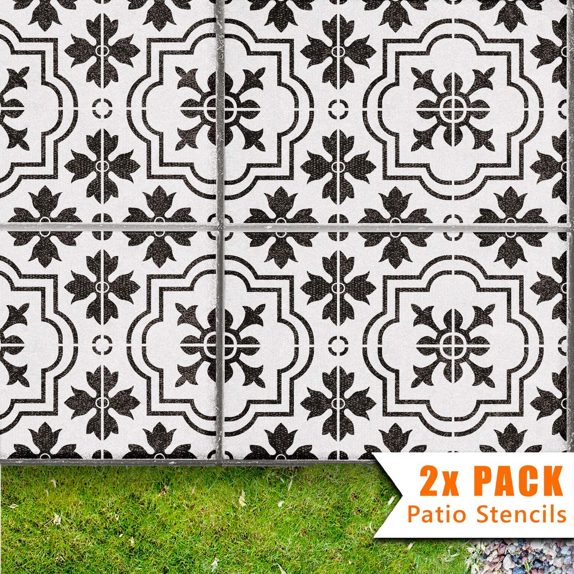 2x Terrassen Schablonen für große 900x600 Rechteck Beton | Etsy