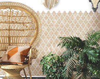 WALL STENCIL - Marrakech Moroccan Boho Reusable Stencil for Painting