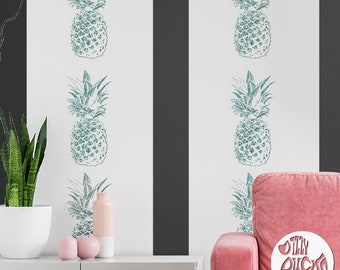 PINEAPPLE Stencil - Tropical Plant Stencil for Walls Furniture Crafts - Reusable Stencil for Painting