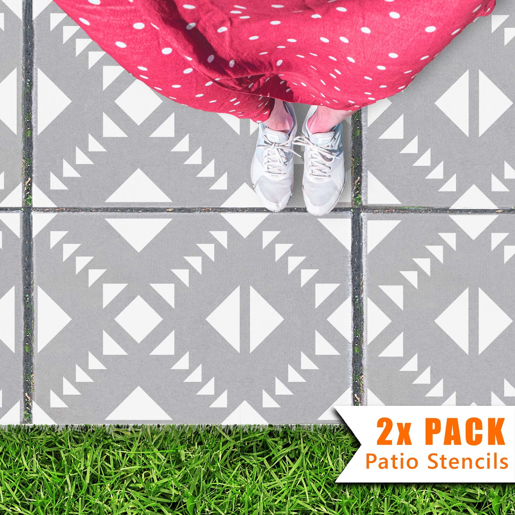 2x Terrassen schablonen für große 900x600 Rechteck Beton | Etsy