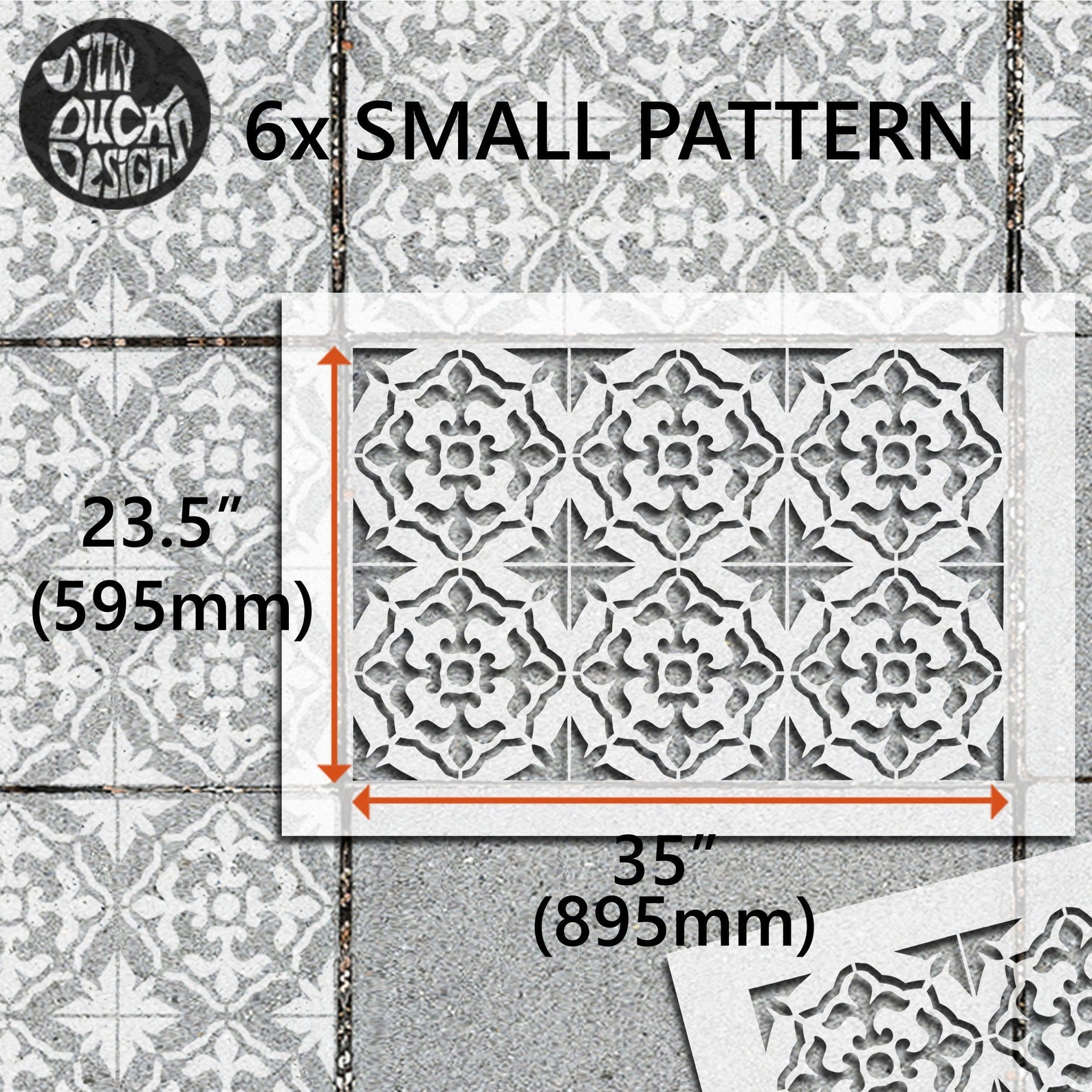 2x Terrassen Schablonen für große 900x600 Rechteck Beton | Etsy