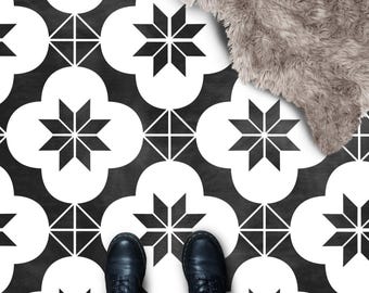 Concrete Patios, Paths, Floors & Walls Faux Tile Stencil - Budget DIY Upgrade - WARWICK - Various Sizes