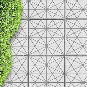 Save on Slab Replacement with the Osaka Stencil 45 and 60cm Slabs - Concrete Patio Transformation