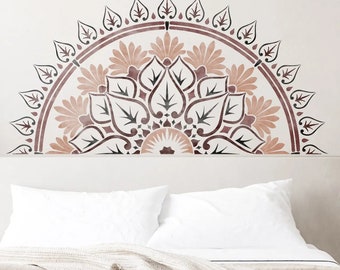 MANDALA STENCIL for Painting Walls Furntiure Crafts   VARANASI Yoga Mandala Wall Stencil