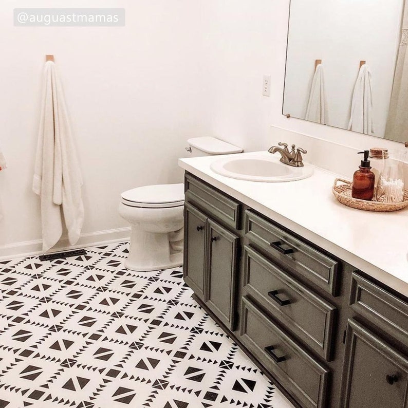 Tile Stencils for Painting Bathroom Kitchen Wall Floor Tiles Etsy