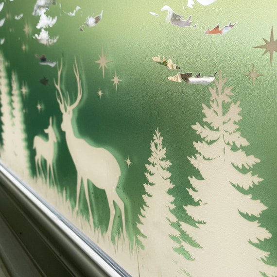 Window Wall Vehicle Display Christmas Stag Deer Head Antler Decal Vinyl Sticker Window Wall Vehicle Display Christmas Stag Deer Head Antler Decal Vinyl Sticker