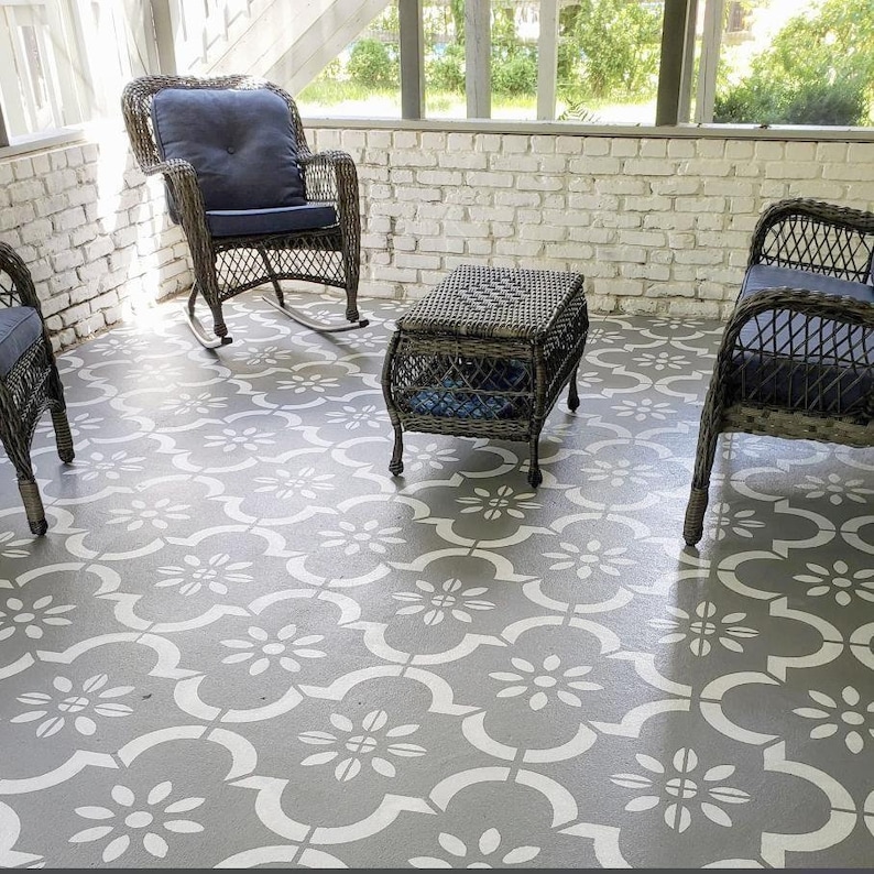 Faux Tile Stencils Paint Tile Effect on Floors Walls Etsy UK