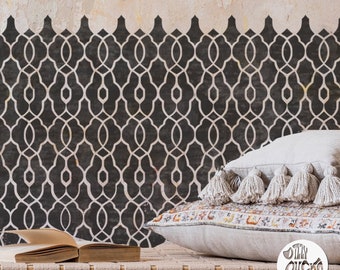 WALL STENCIL - Kasbah Moroccan Boho Reusable Stencil for Painting