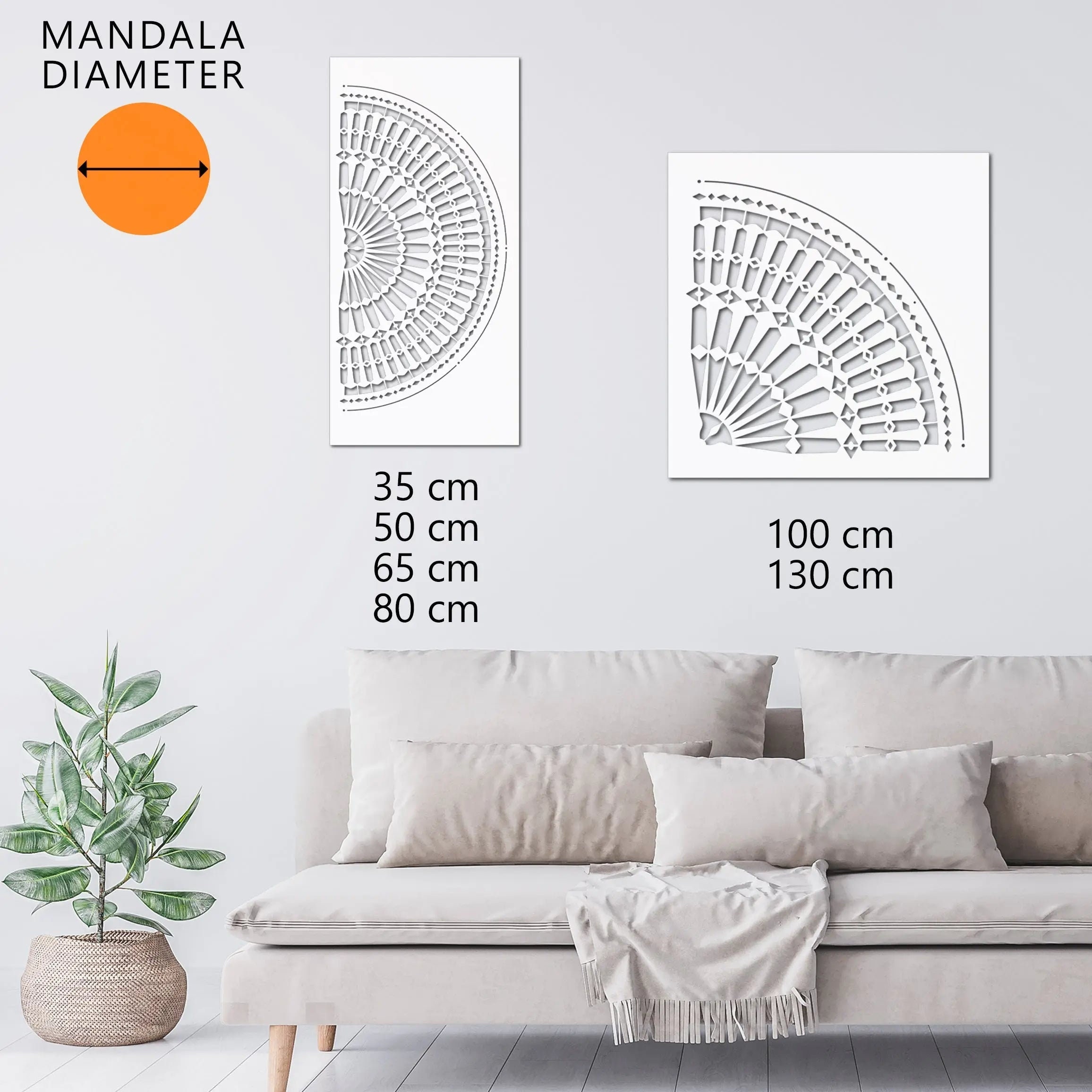 Moroccan WALL STENCIL - Mandala Painting Stencil for Walls Floors ...
