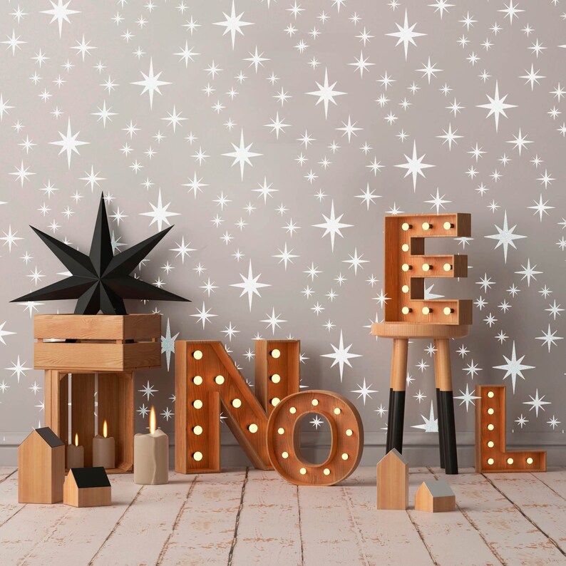 Nursery Wall Stencil for Painting Walls Furniture Crafts Etsy UK