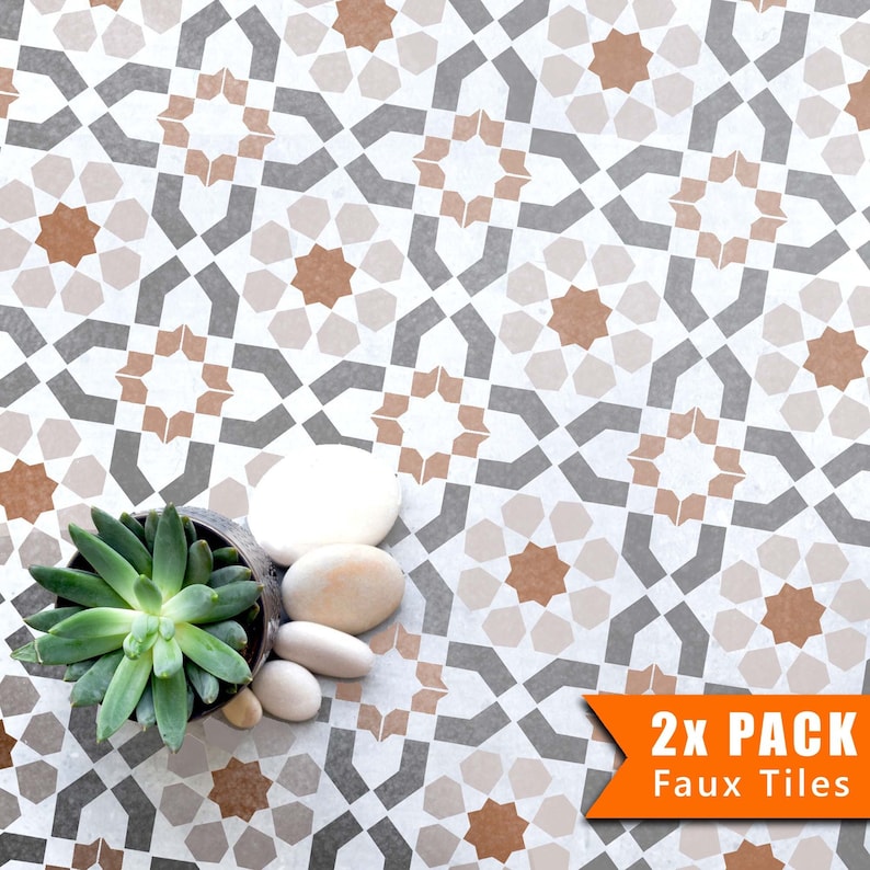 Faux Tile Stencils Paint Tile Effect on Floors Walls Etsy UK