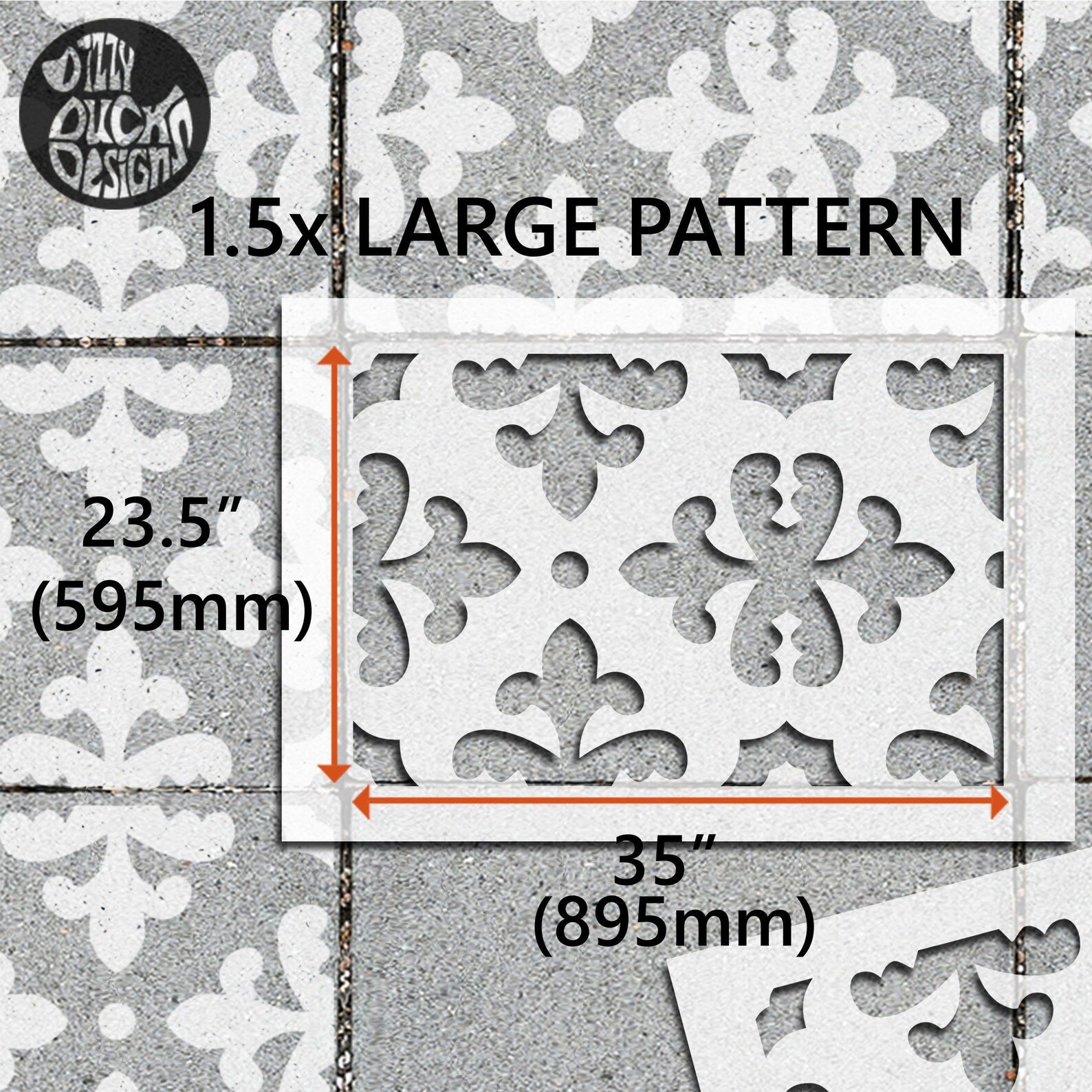 2x Terrassen Schablonen für große 900x600 Rechteck Beton | Etsy