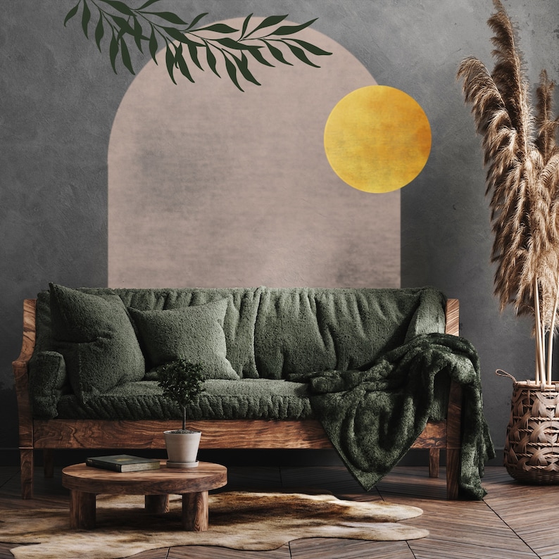 STENCIL KIT Boho Wall Arch Stencil Mid Century Modern Wall Etsy