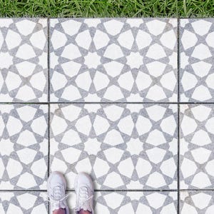 Large Rectangle Patio Stencil 90x60cmm - Amira Design for Budget DIY Garden Paver Makeover
