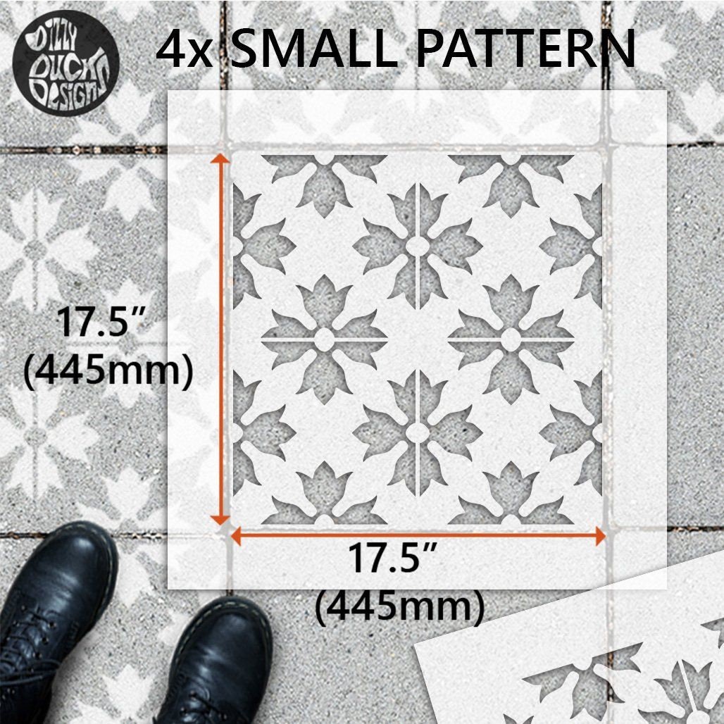 2x Terrassen Schablonen für große 600 und 450 quadratische | Etsy