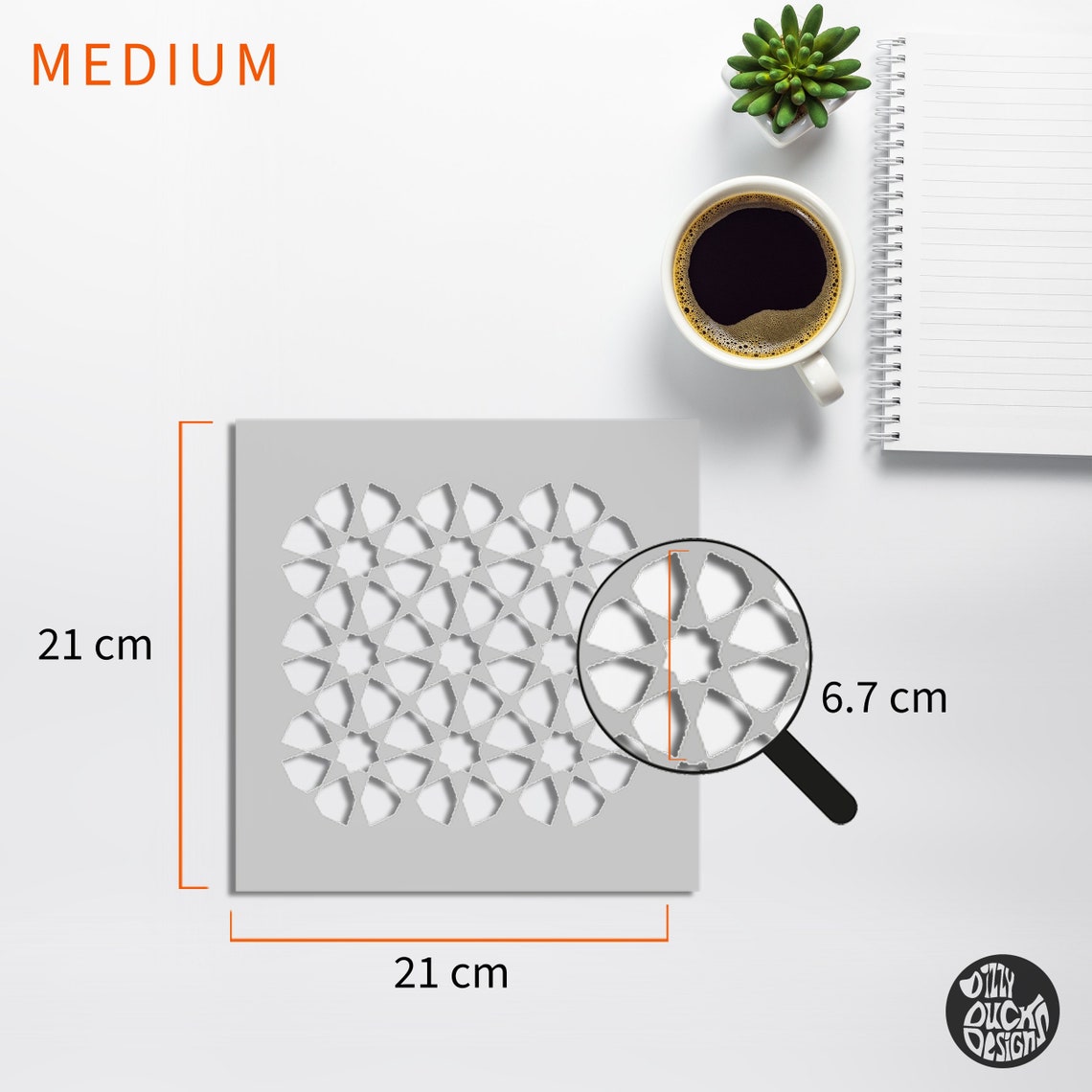 FURNITURE STENCIL for Painting Reusable AMIRA Moroccan Boho Mosiac ...
