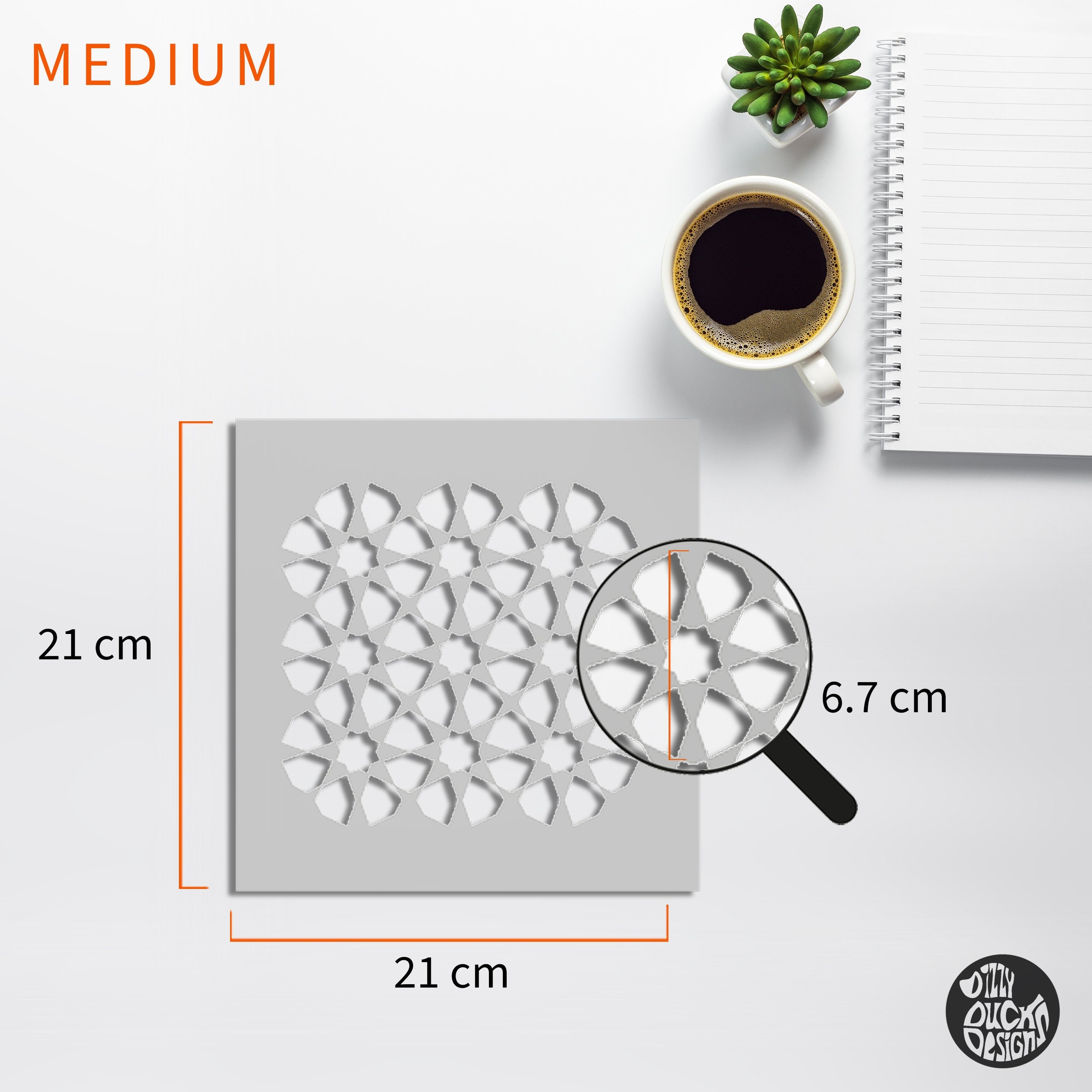 FURNITURE STENCIL for Painting Reusable AMIRA Moroccan Boho Mosiac ...