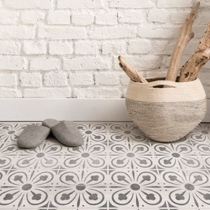 Faux Tile Stencils - Paint TIle Effect on Floors Walls Furniture Concrete Garden Patios Paths - YORK