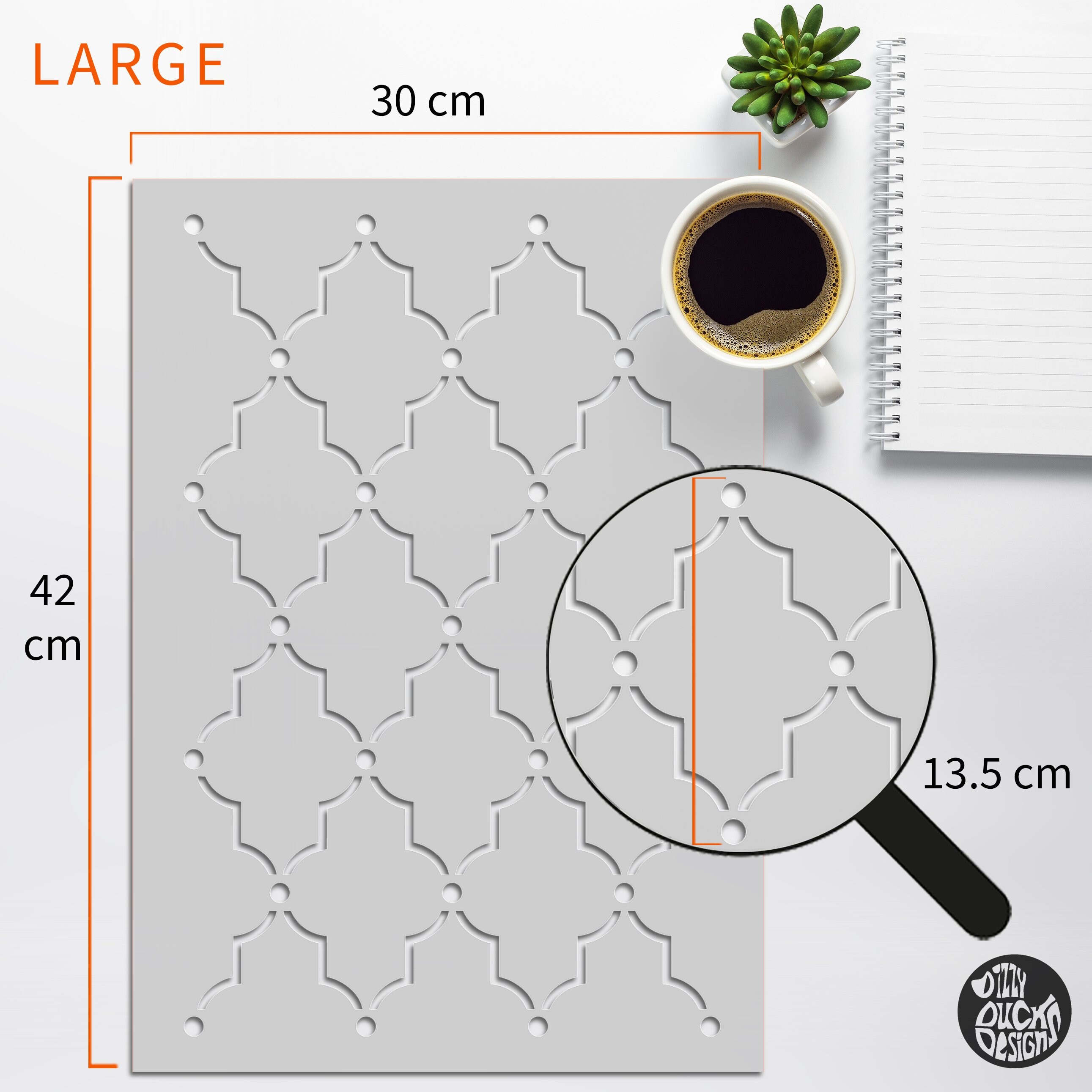 FURNITURE STENCIL for Painting CASABLANCA Moroccan Boho Craft Reusable ...
