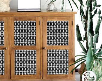 STENCIL PER MOBILI per dipingere Stencil geometrico a diamante marocchino Boho AGADIR riutilizzabile