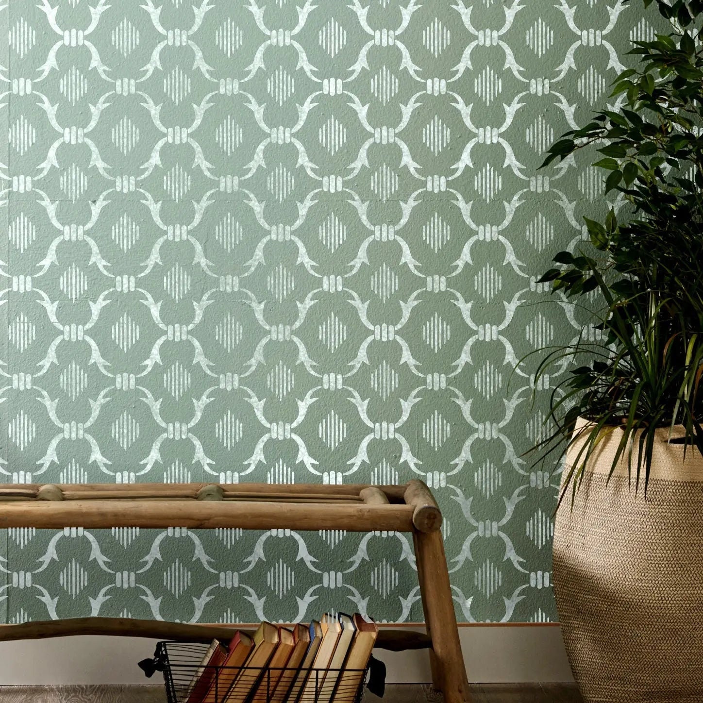 WALL STENCIL Large Scandi Stencil for Painting Walls ARKIVA Etsy UK