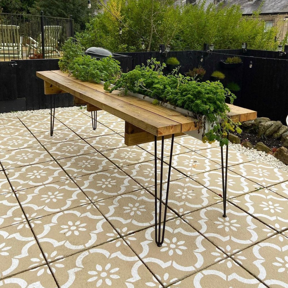 Plantilla para losa de patio - Plantilla cuadrada de hormigón para  adoquines de jardín de 60 x 60 y 45 x 45 cm - Plantilla para baldosas de  patio JANNAH de Dizzy Duck - Etsy México, image size:1000x1000