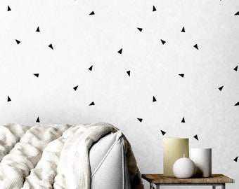 WALL STENCIL - Geometric Wall Stencil for Painting - Cluster Triangle Wall Stencil - Modern Geometric Stencil for Walls