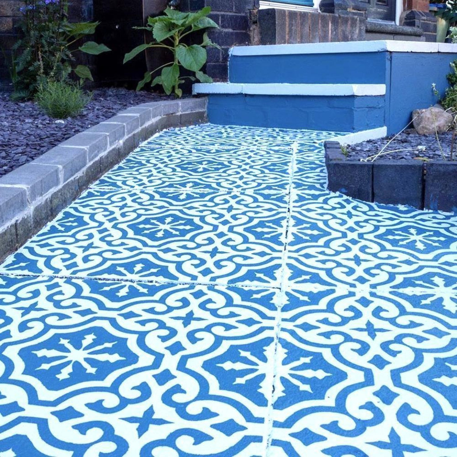 2x Galerías de símbolos de losa de patio para grandes | Etsy