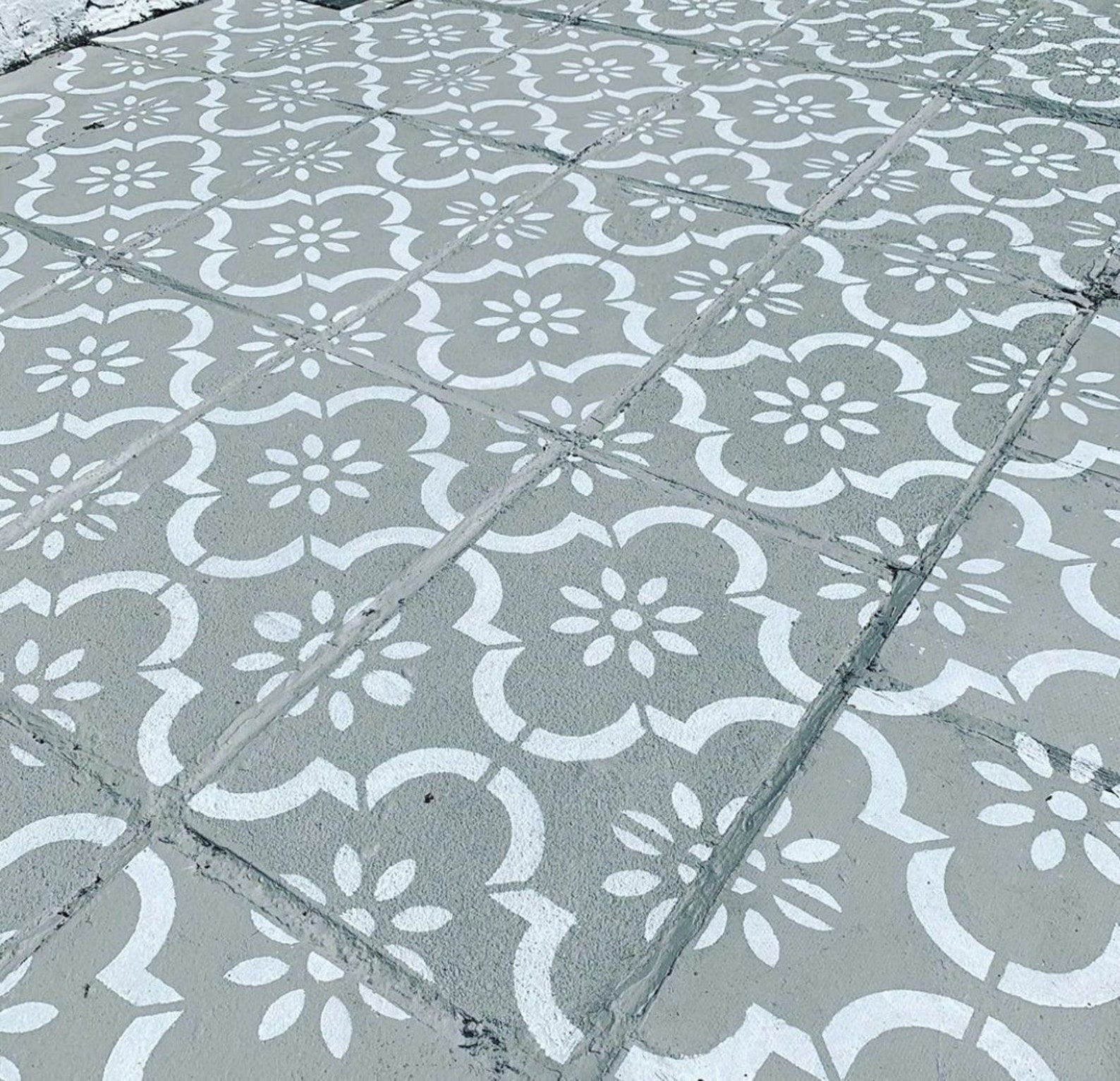 2x Patio Slab Stencils for Large 900x600 Rectangle Concrete Etsy