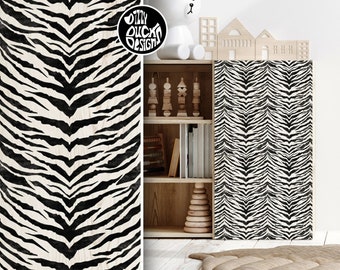 Zebra Print STENCIL | Reusable Stencil for Painting Furniture | Large Wall Size Available