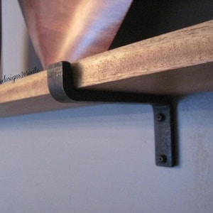 Black Iron Shelf Bracket image 1