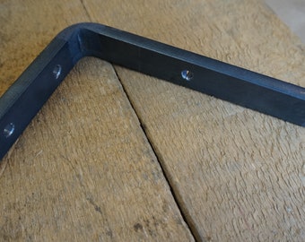 Steel Shelf Bracket: L-Shape Metal Shelf Support, Hardware Included
