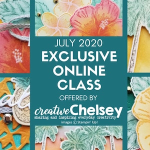 Tutoriales de descarga digital - Clase de creación de tarjetas de felicitación artesanales - Julio de 2020 - Juego de sellos Timeless Tropical