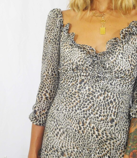 leopard print holiday dress