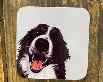 Border collie coaster