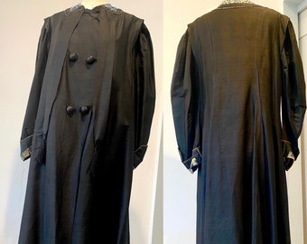 30’s Silk Duster Opera Coat by E.T. Slattery Boston | M