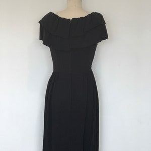 50s Batteau Cocktail Dress M image 4