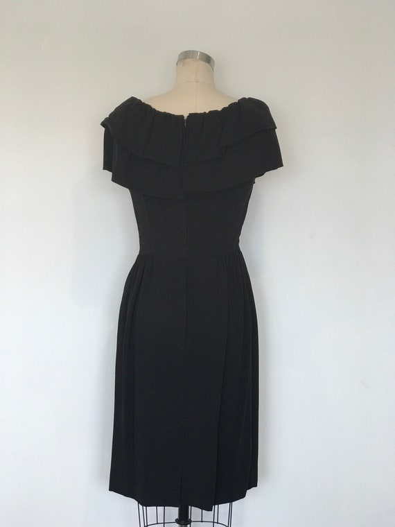 50’s Batteau Cocktail Dress | M - image 4