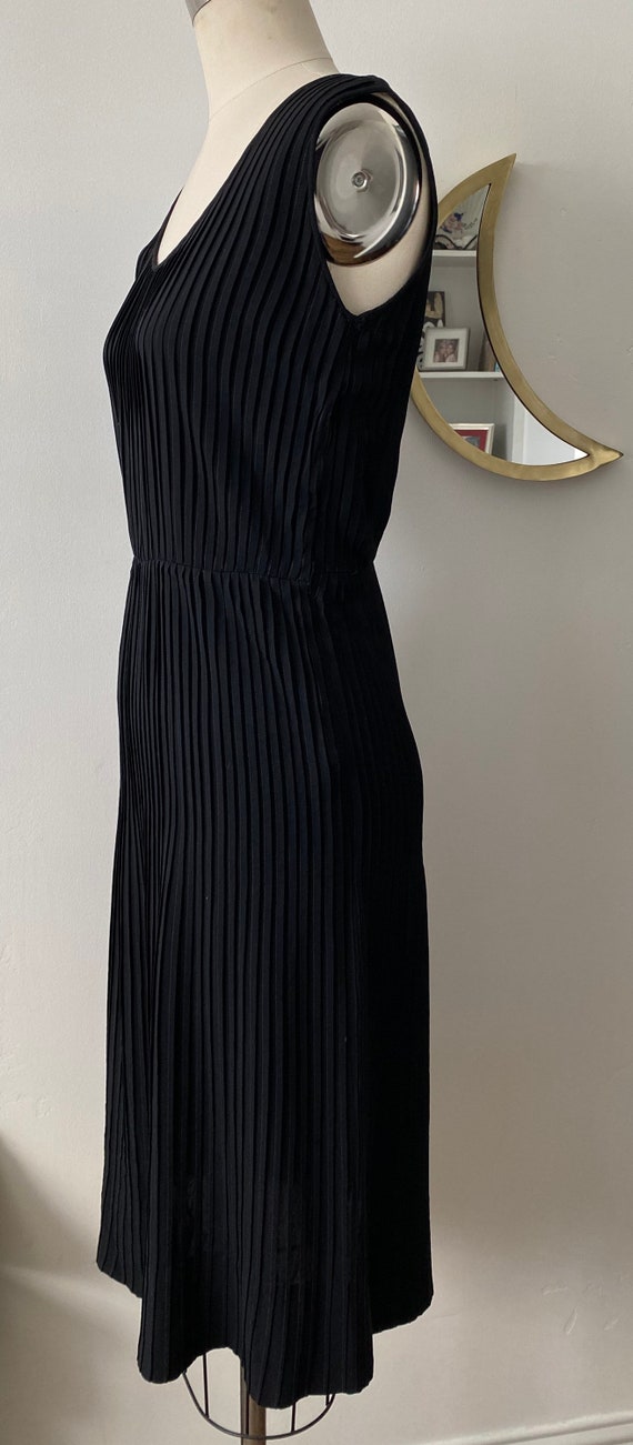 50’s Accordion Pleated  Cocktail Dress | S - image 3