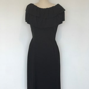 50s Batteau Cocktail Dress M image 3