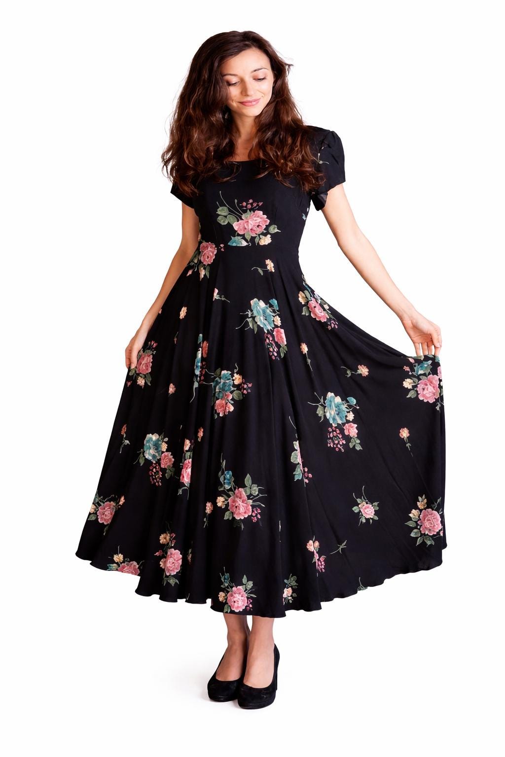 Navy Bias Dress - Etsy