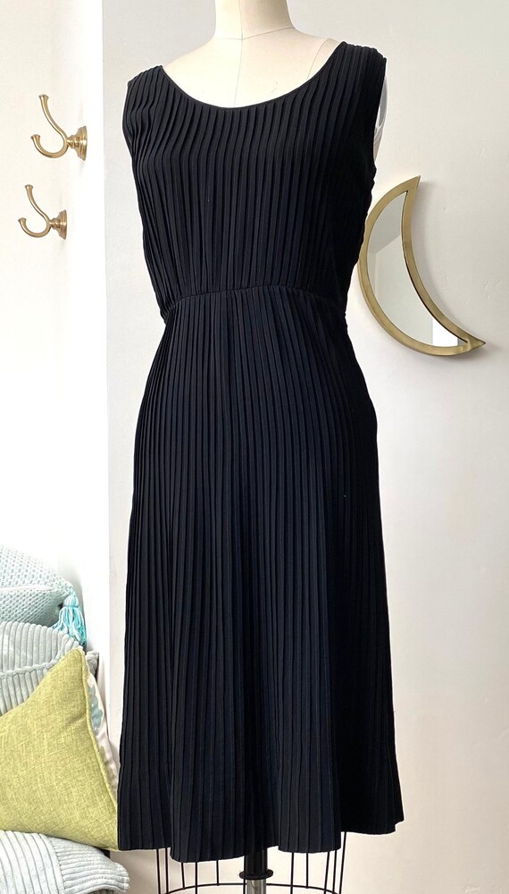 50’s Accordion Pleated  Cocktail Dress | S - image 7