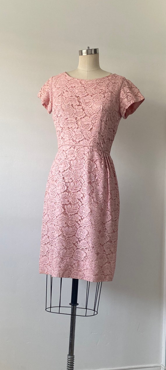 50's Lace Semi Formal Dress | M - image 7