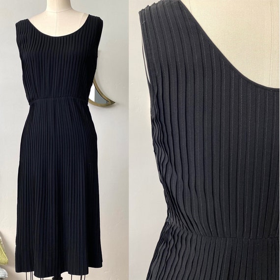 50’s Accordion Pleated  Cocktail Dress | S - image 1