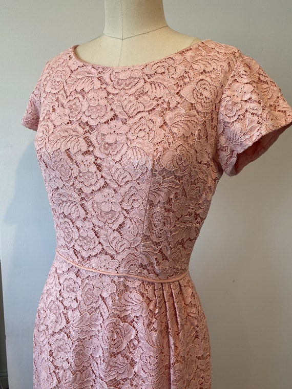 50's Lace Semi Formal Dress | M - image 8