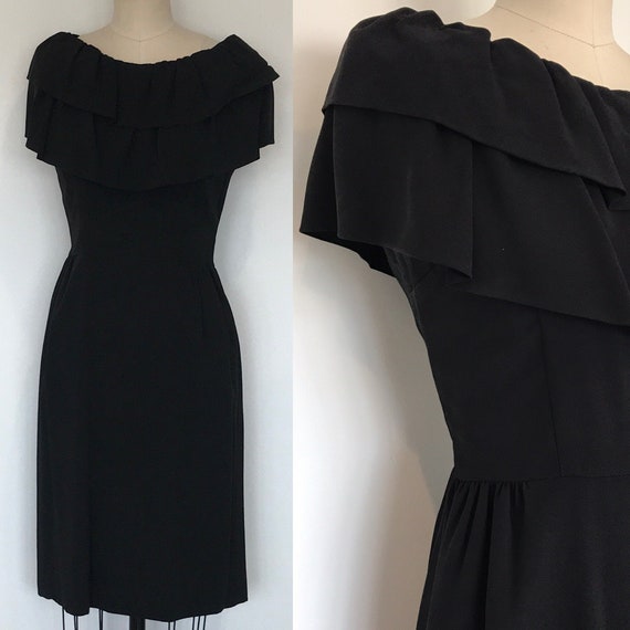 50’s Batteau Cocktail Dress | M - image 1