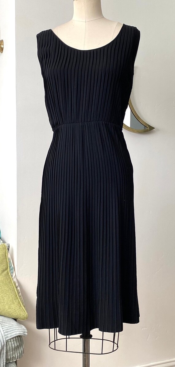 50’s Accordion Pleated  Cocktail Dress | S - image 6