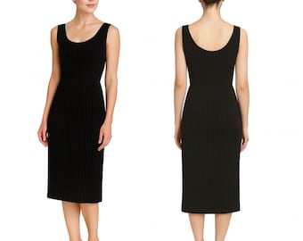 50er Jahre Klassisches LBD Akkordeon Plissee Cocktailkleid | S