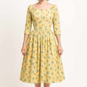 50&#39;s Pinup Full Skirt Day Dress | M
