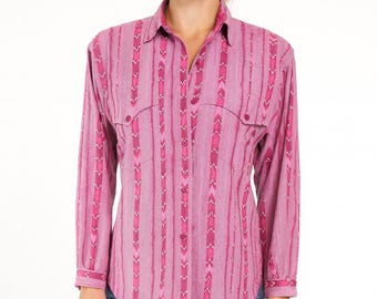 80’s Western Button Front Blouse by Roper | M